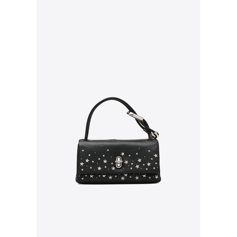 Mini Star-Studded Leather Dual Shoulder Bag