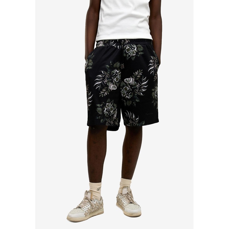 Botanical Print Mesh Shorts