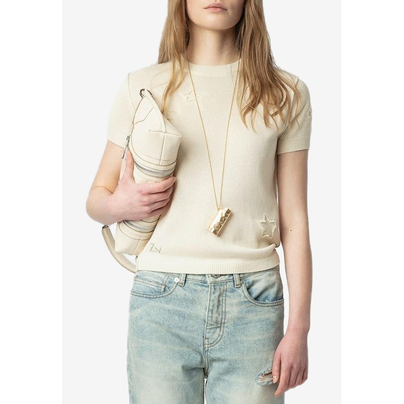 Bully Worn-Stars Knit Top