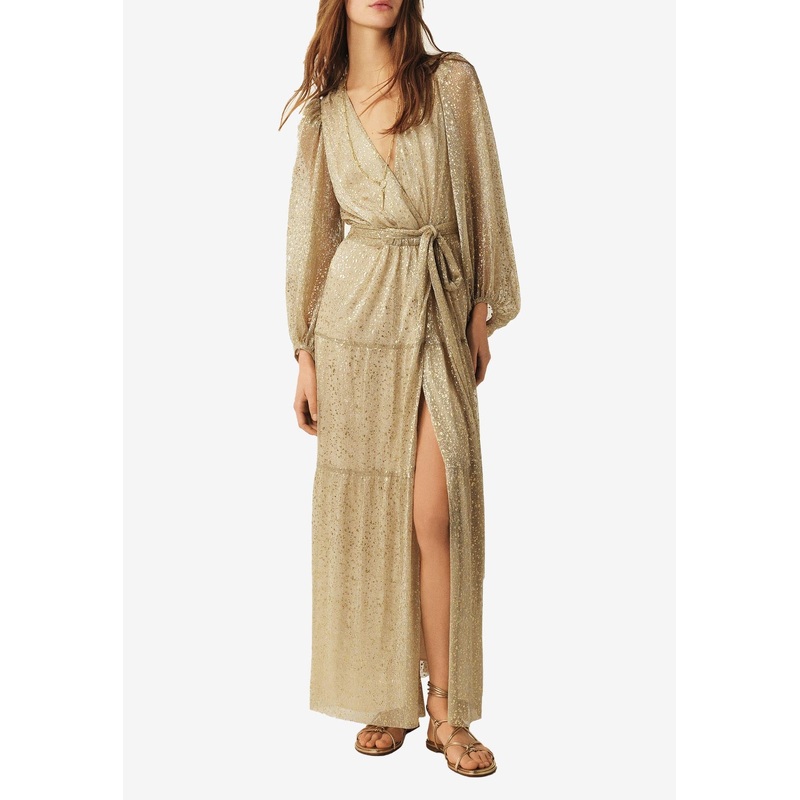 Cala V-neck Lurex Gown