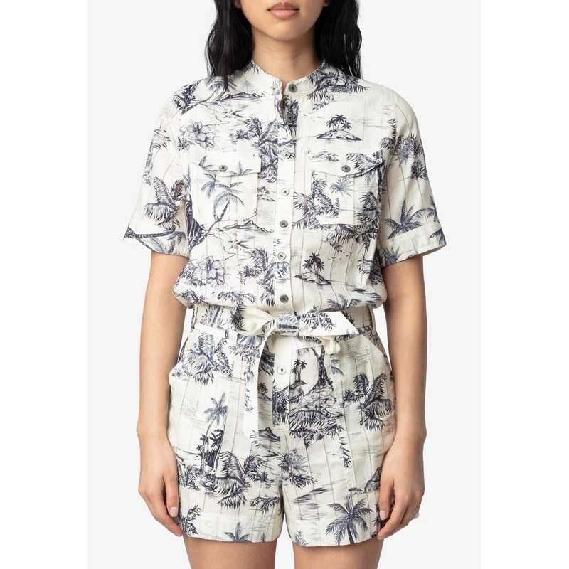 Cook Tropical Island Print Playsuit