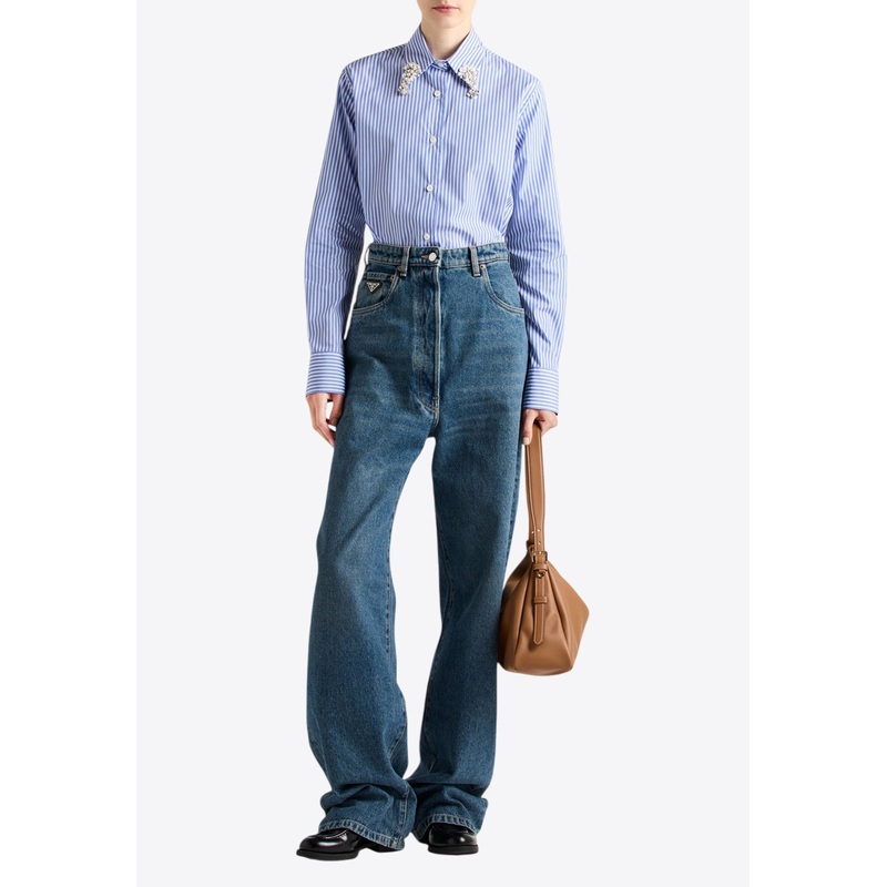 Embellished Stripe Shirt