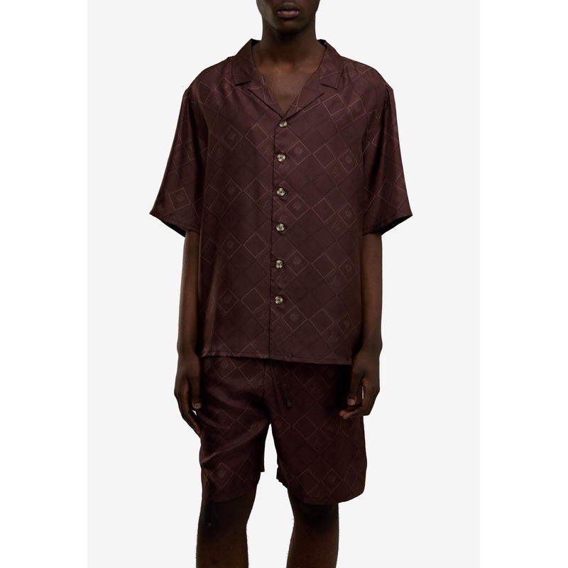 Faded Monogram Bowling Shirt