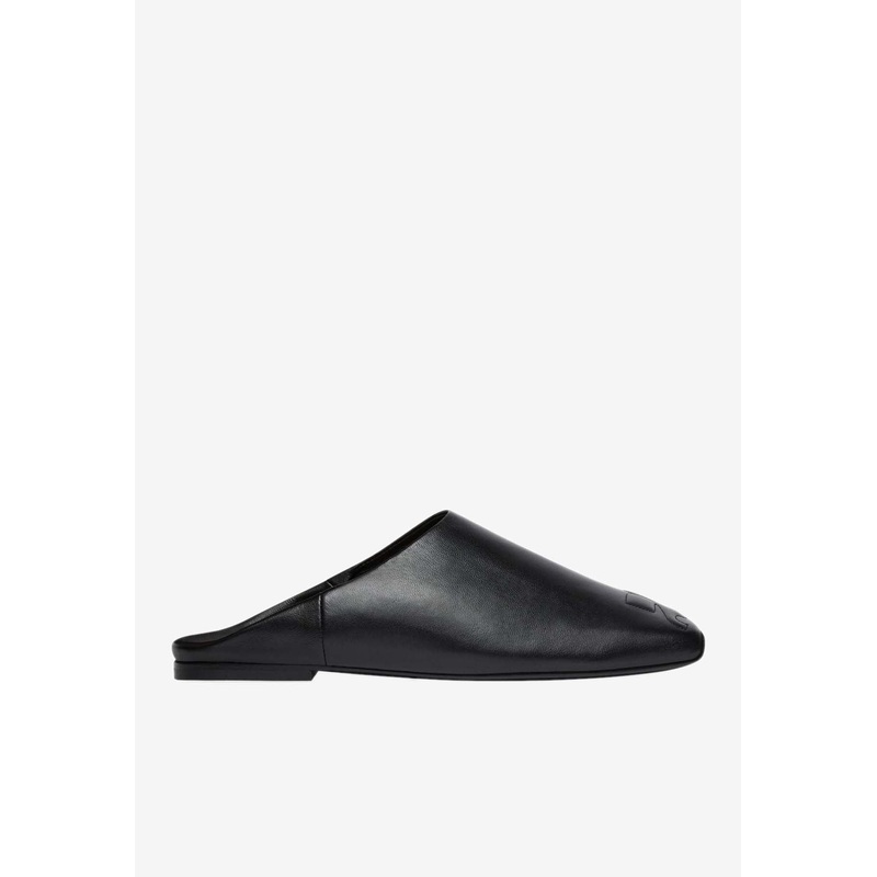 Heritage Leather Flat Mules