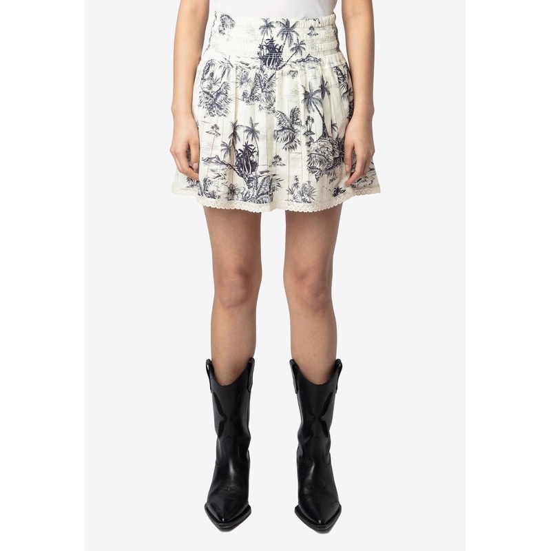 Jocky Tropical Island Print Mini Skirt