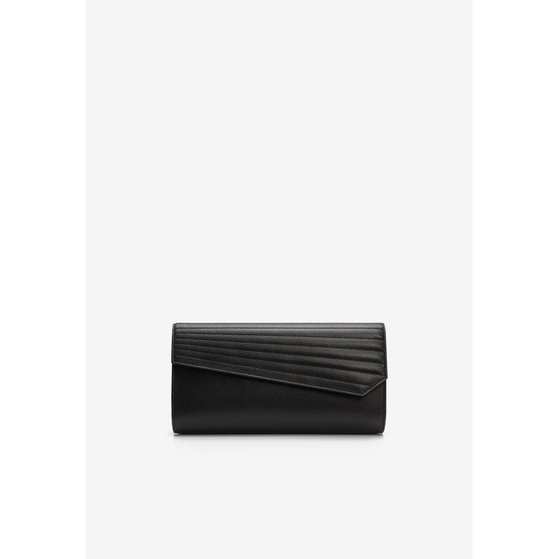 Large Janis Leather Clutch Bag