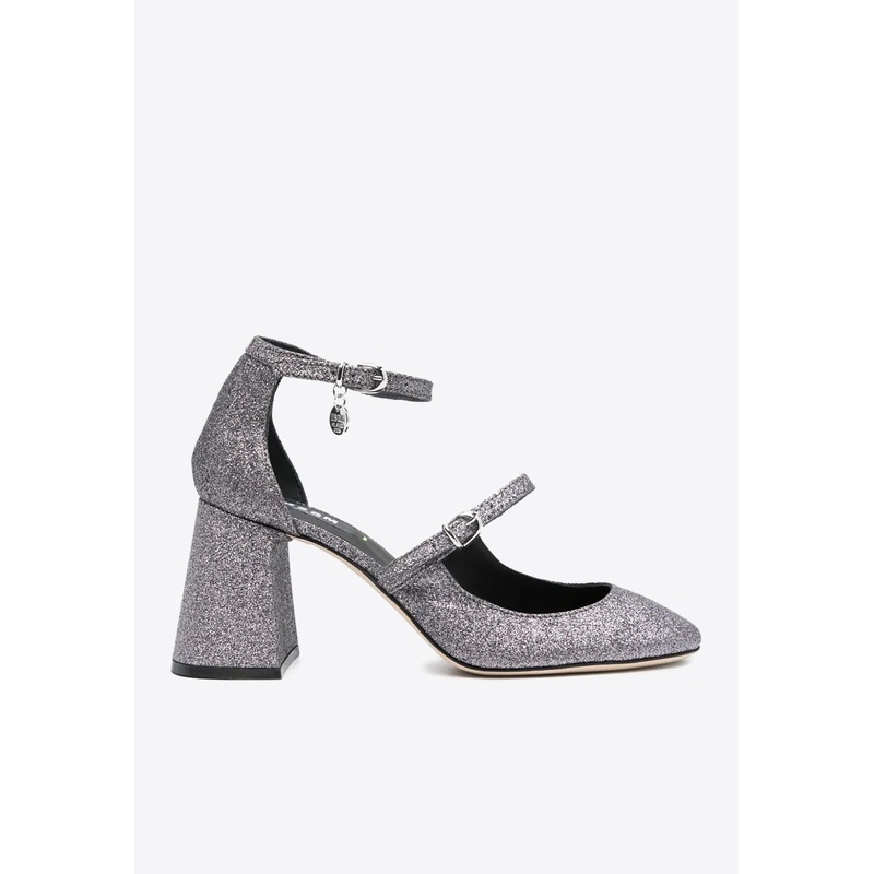 Logo Charm 90 Glittered Pumps