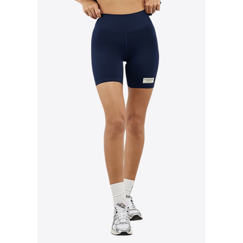 Logo Patch High-Rise Biker Shorts