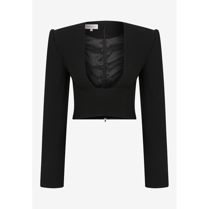 Lucia Deep U-neck Cropped Top