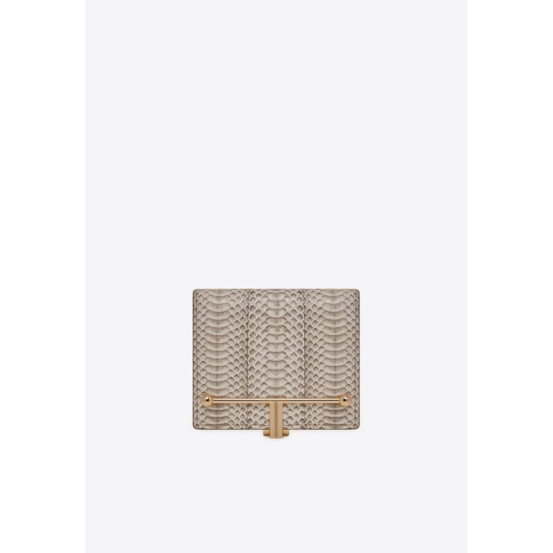 Melville Street Wallet in Snake Print Leather
