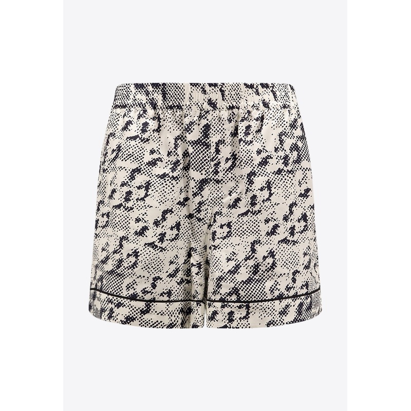 Pixelated Logo Print Shorts