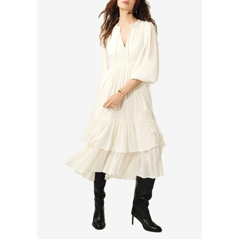 Plume Layered Midi Dress