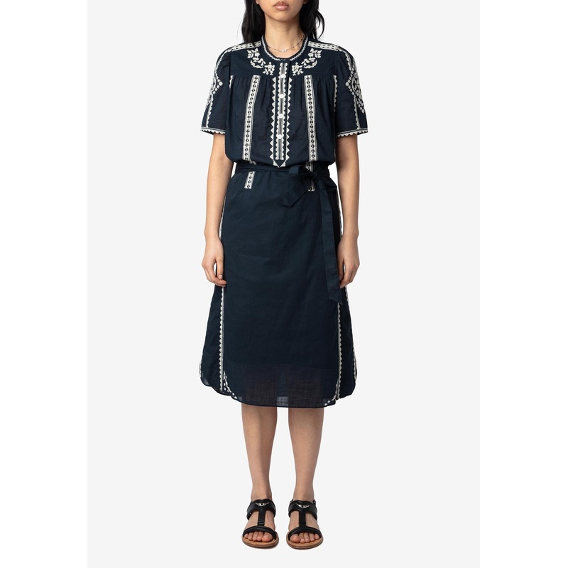 Rigy Embroidered Midi Dress