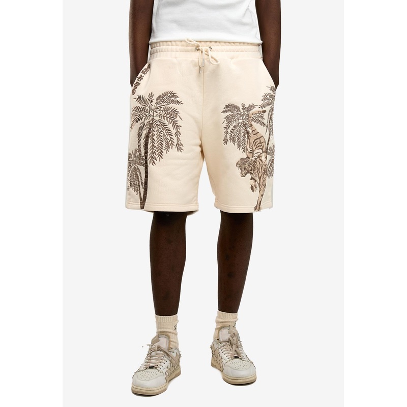 Sandstorm Tiger Embroidered Shorts