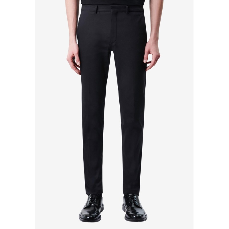 Slim-Fit Satin Tailored Pants