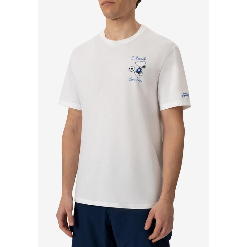 Snoopy Soccer Print T-shirt