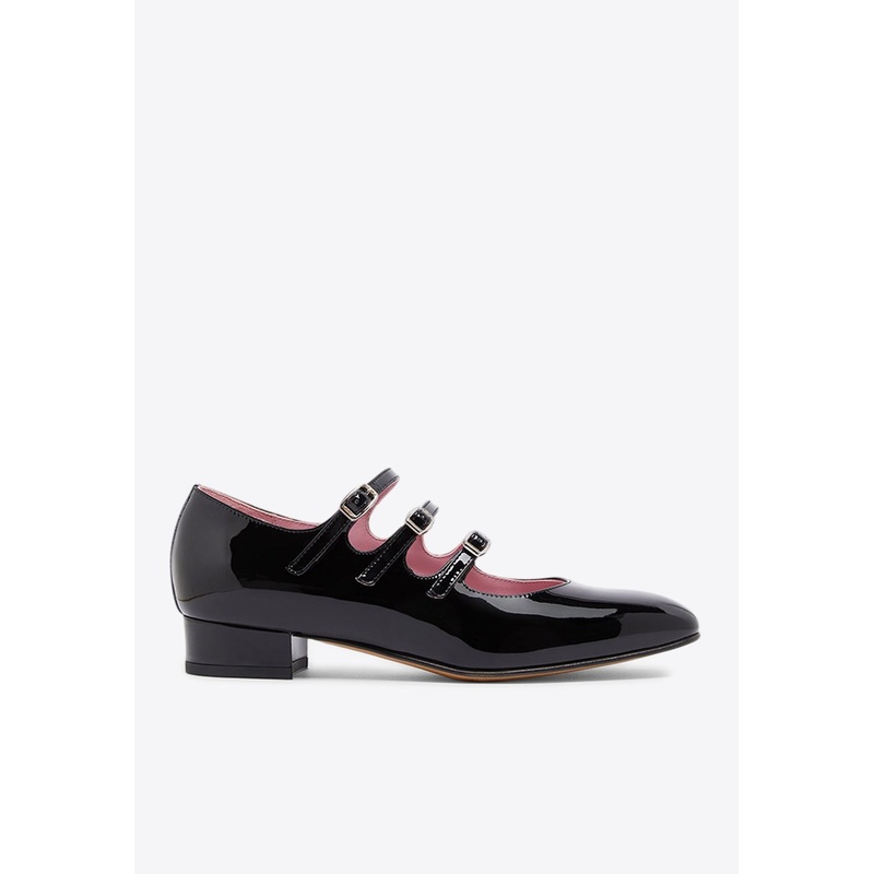 Ariana Patent Leather Mary-Jane Flats