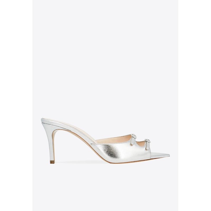 Carol 75 Metallic Leather Mules
