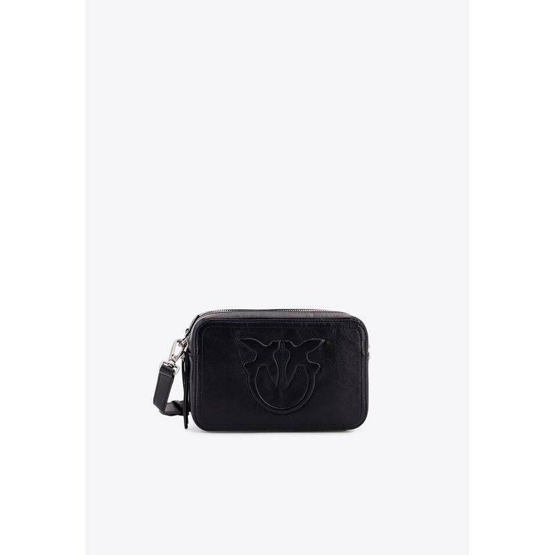 Carrie Embossed Logo Crossbody Bag