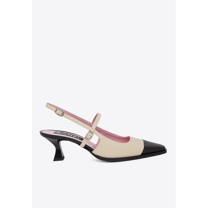 Cecile 50 Leather Slingback Pumps