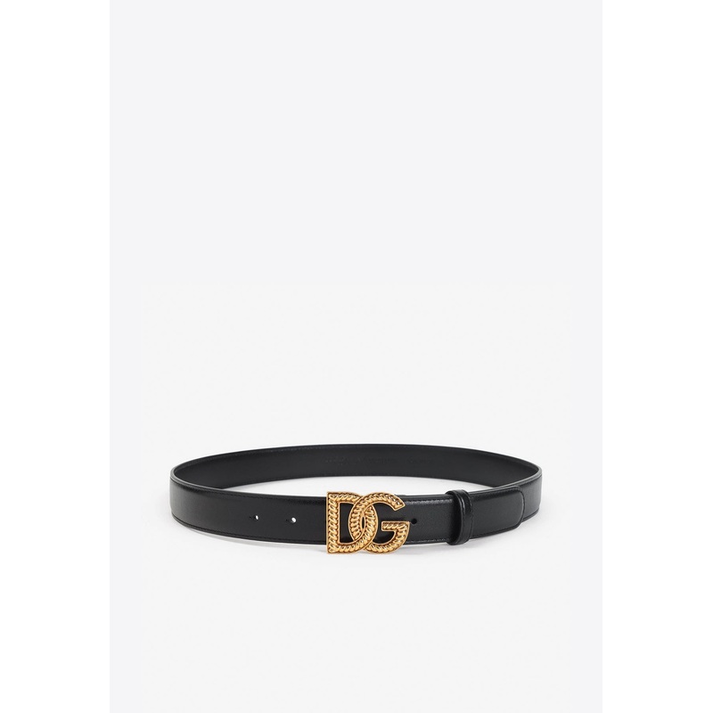 DG Logo Leather Belt