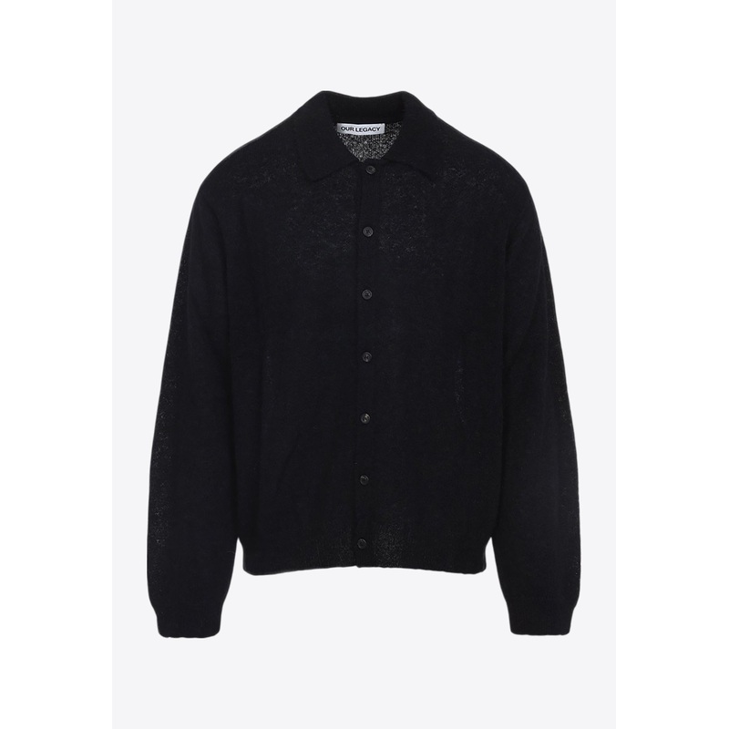 Fine Knit Polo Sweater