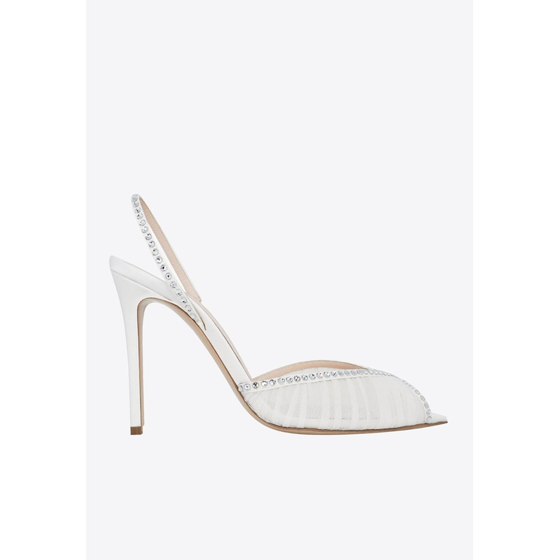 Katy 105 Slingback Tulle Sandals