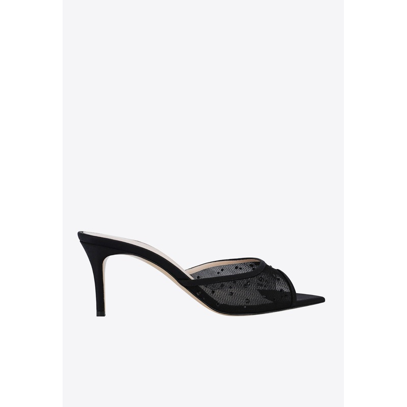 Lisa 75 Mesh Glitz Mules