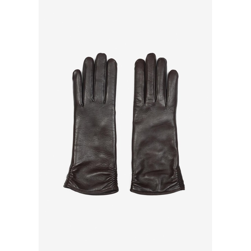 Logo-Debossed Leather Gloves