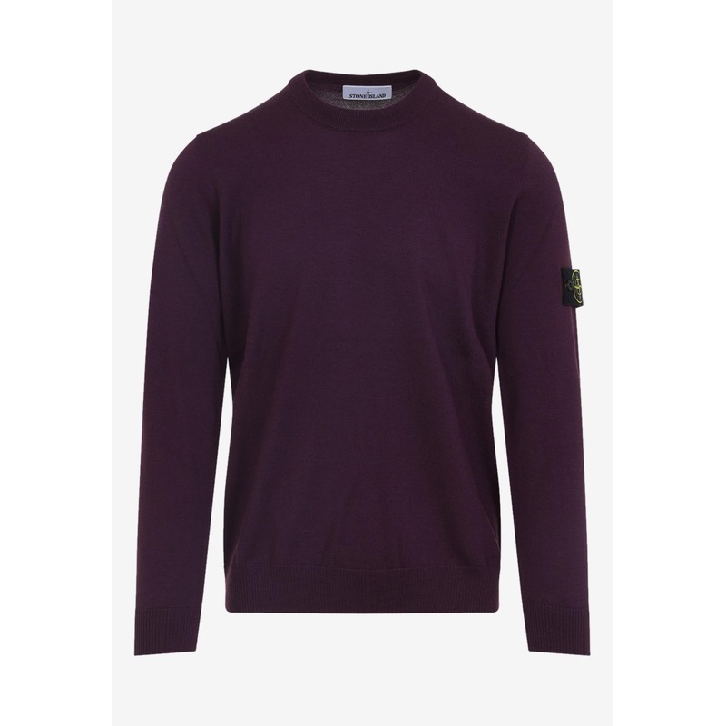 Logo-Patch Wool Sweater