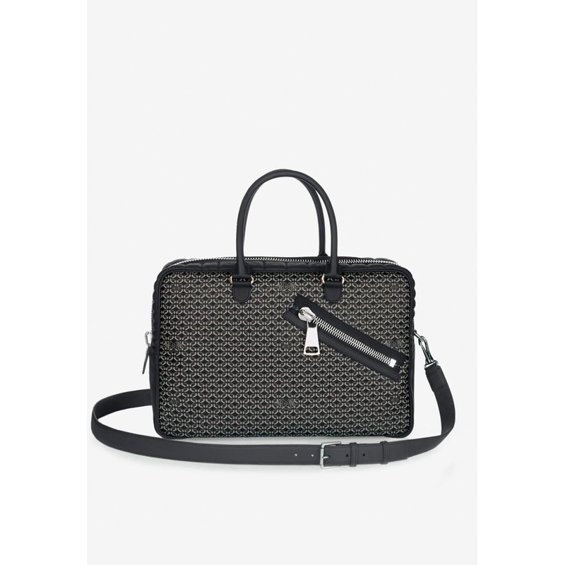 Medium Bombay Zip Coated Canvas Duffle Bag