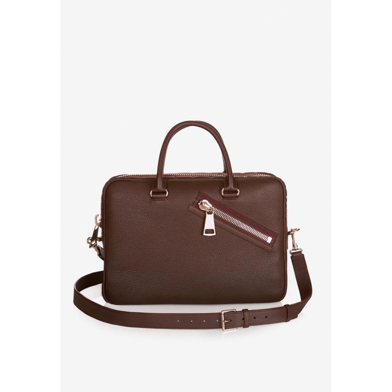 Medium Bombay Zip Leather Duffle Bag
