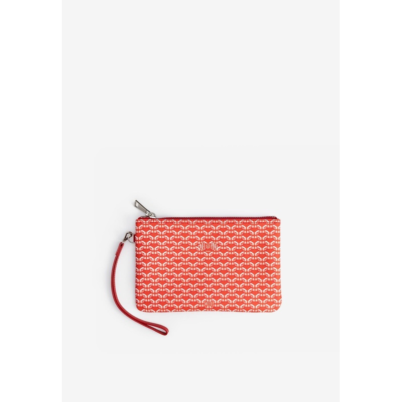 Medium Dominik Coated Canvas Zip Pouch
