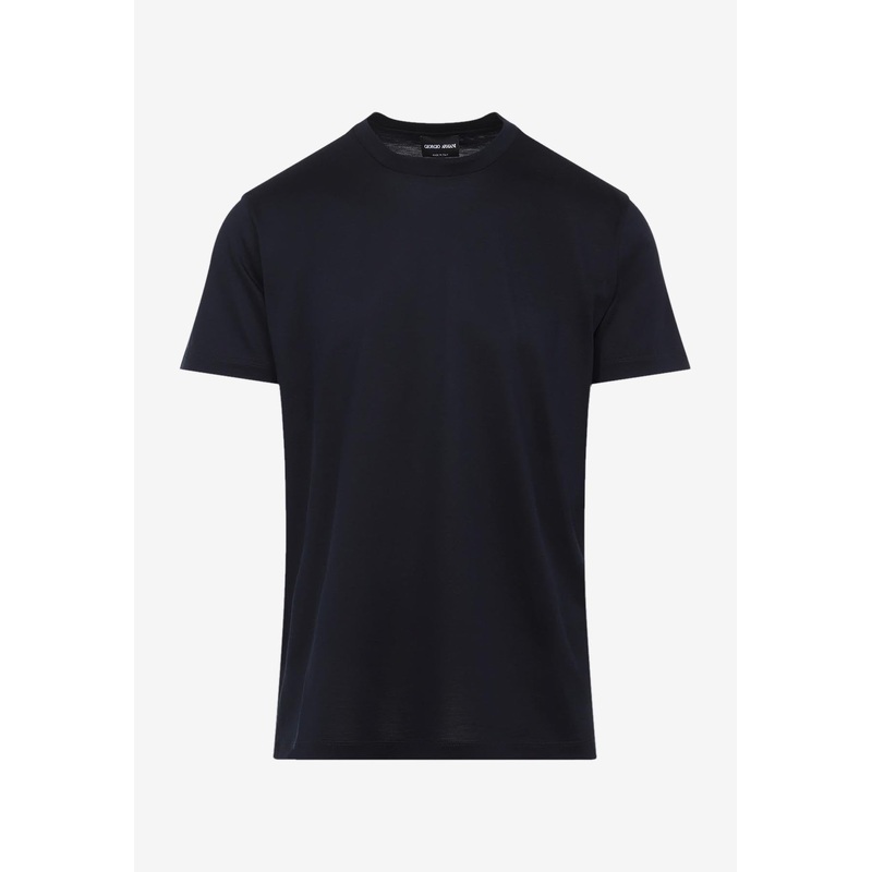 Short-Sleeved Silk T-shirt