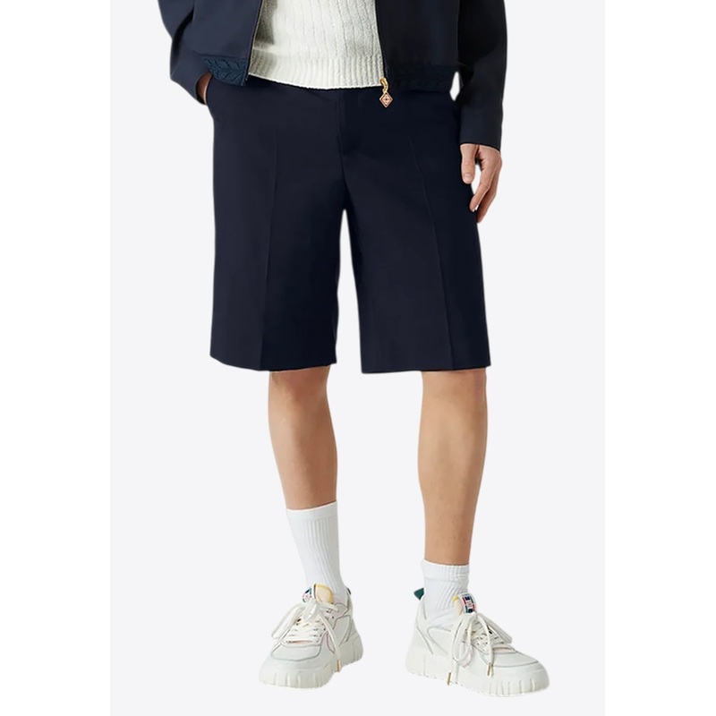 Tailored Wool Bermuda Shorts