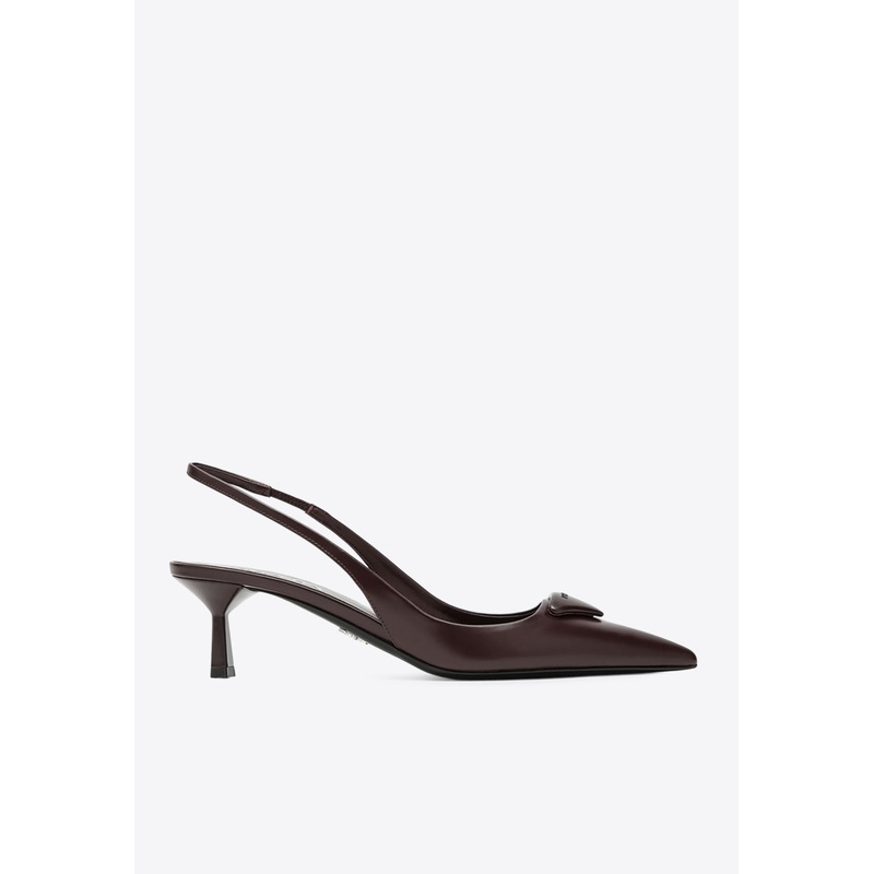 75 Dcollet Leather Slingback Pumps