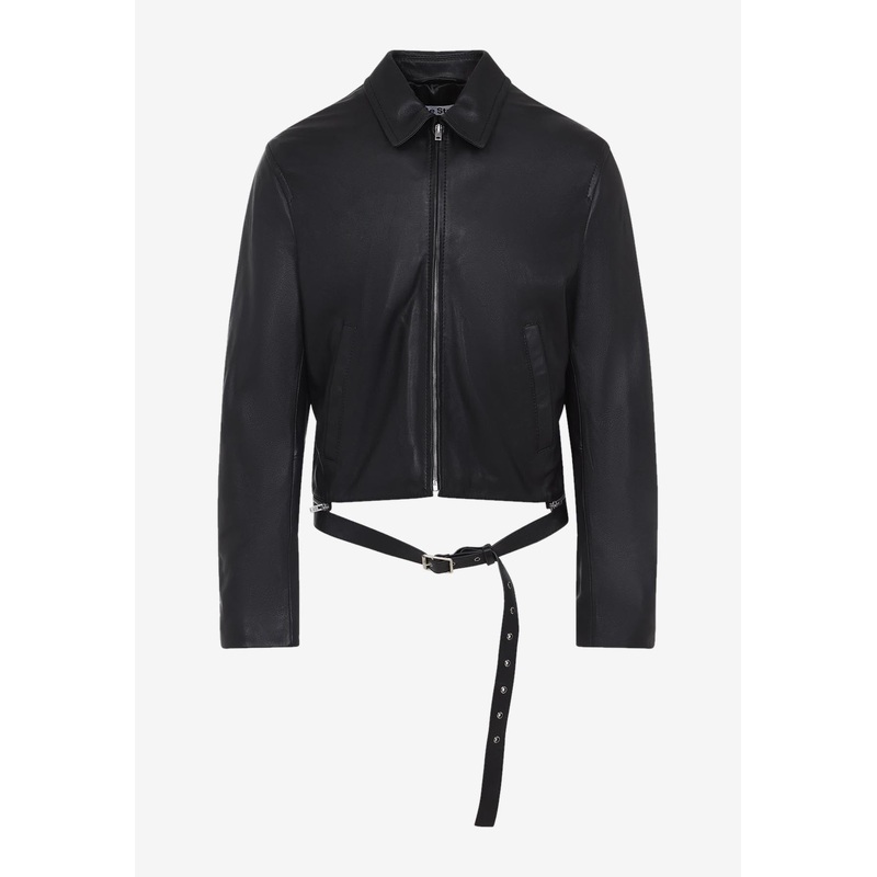 Belted Leather Jacket