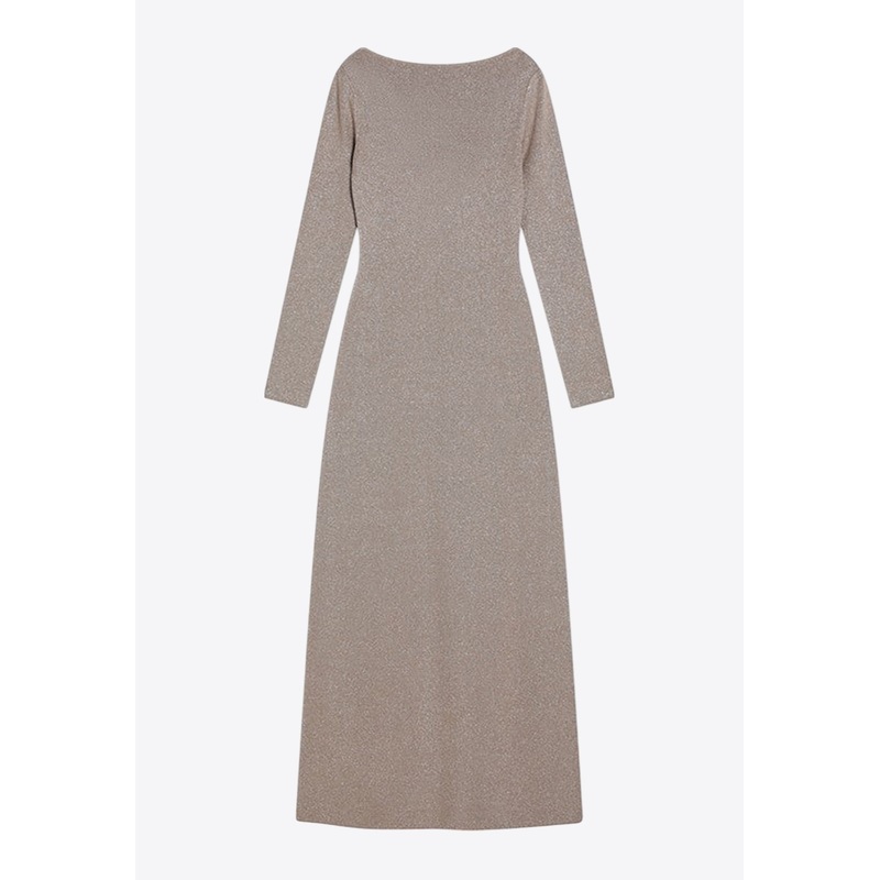 Bracco Deep V-back Maxi Dress