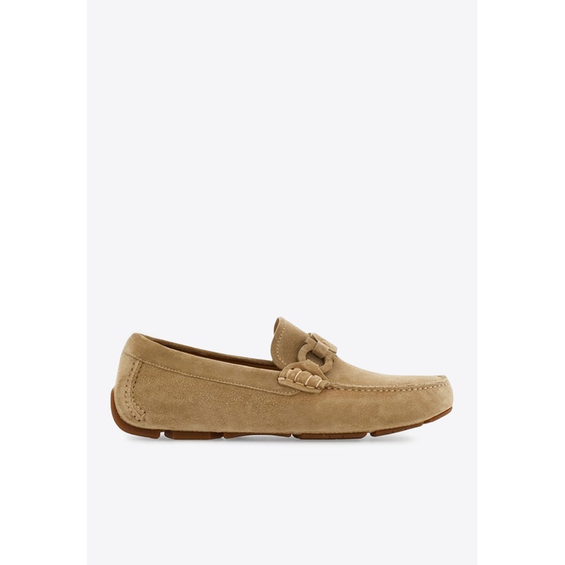 Byte Gancini Suede Loafers