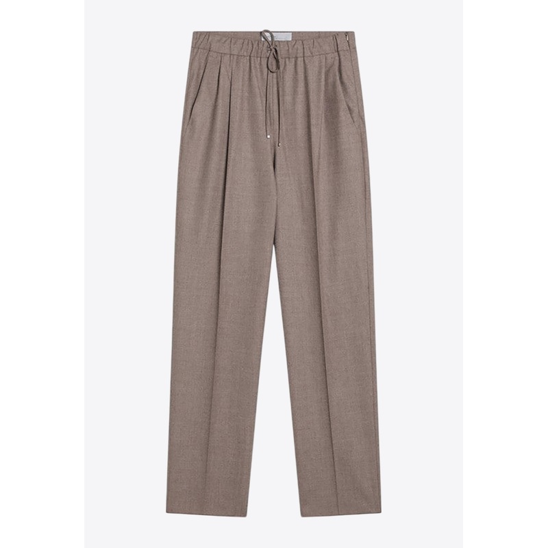 Elastic-Waist Cashmere Pants