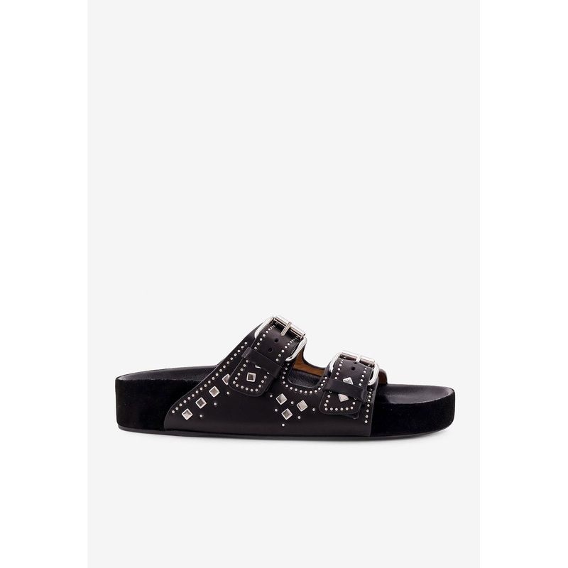 Lennyo Studded Leather Sandals