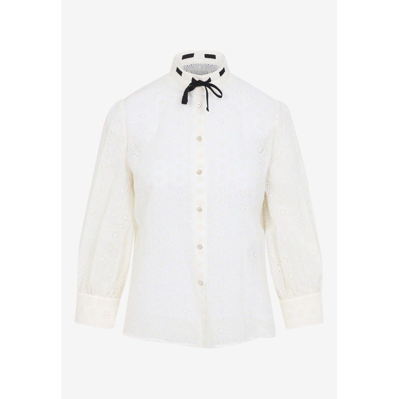 Openwork Long-Sleeved Shirt