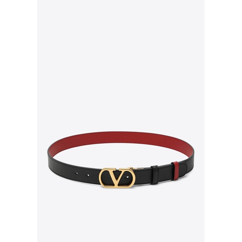 Reversible VLogo Signature Belt