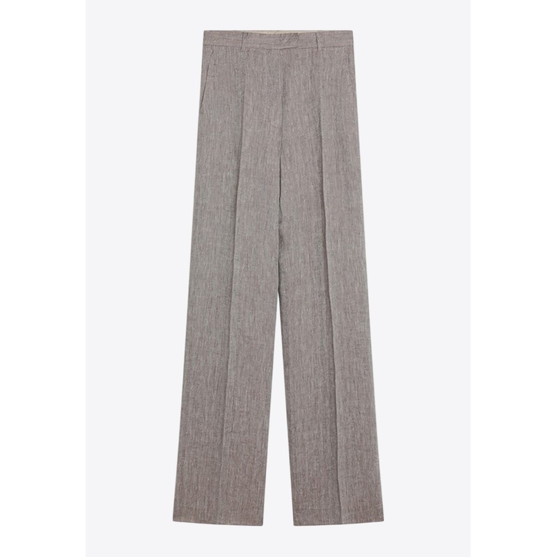 Satira Straight-Leg Linen Pants