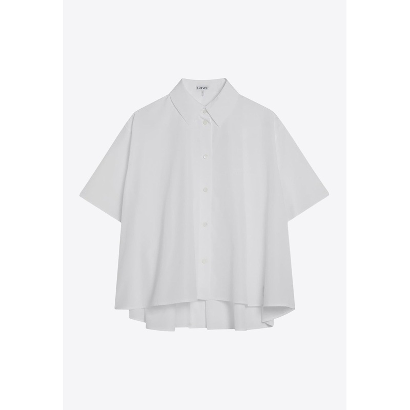 Short-Sleeved Asymmetric Shirt
