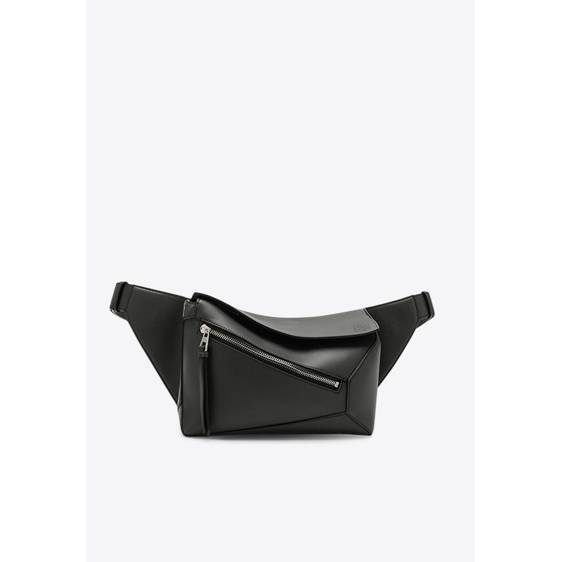 Small Puzzle Leather Belt Bag