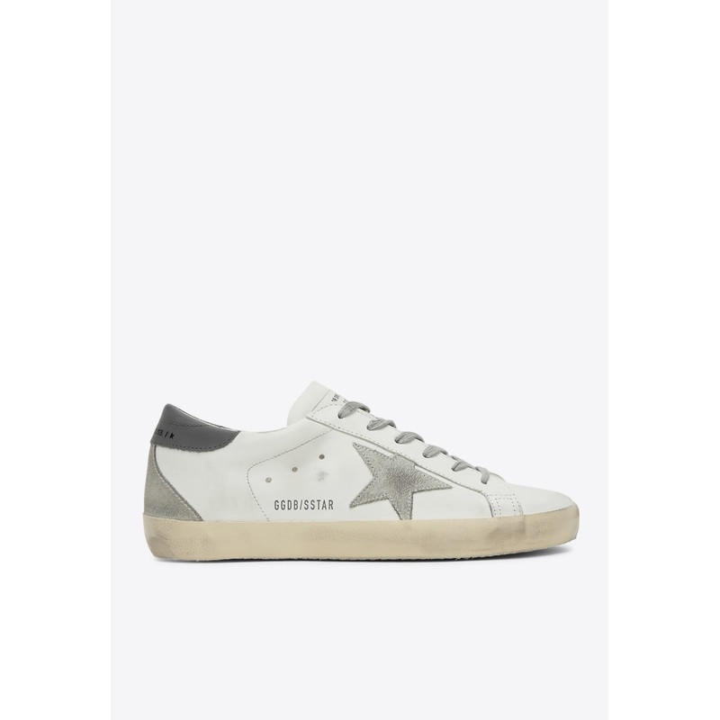 Super Star Distressed Leather Low-Top Sneakers