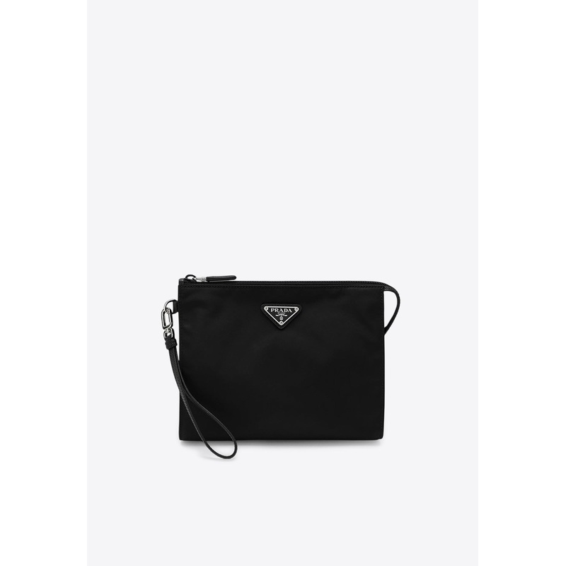 Triangle Logo Pouch Bag