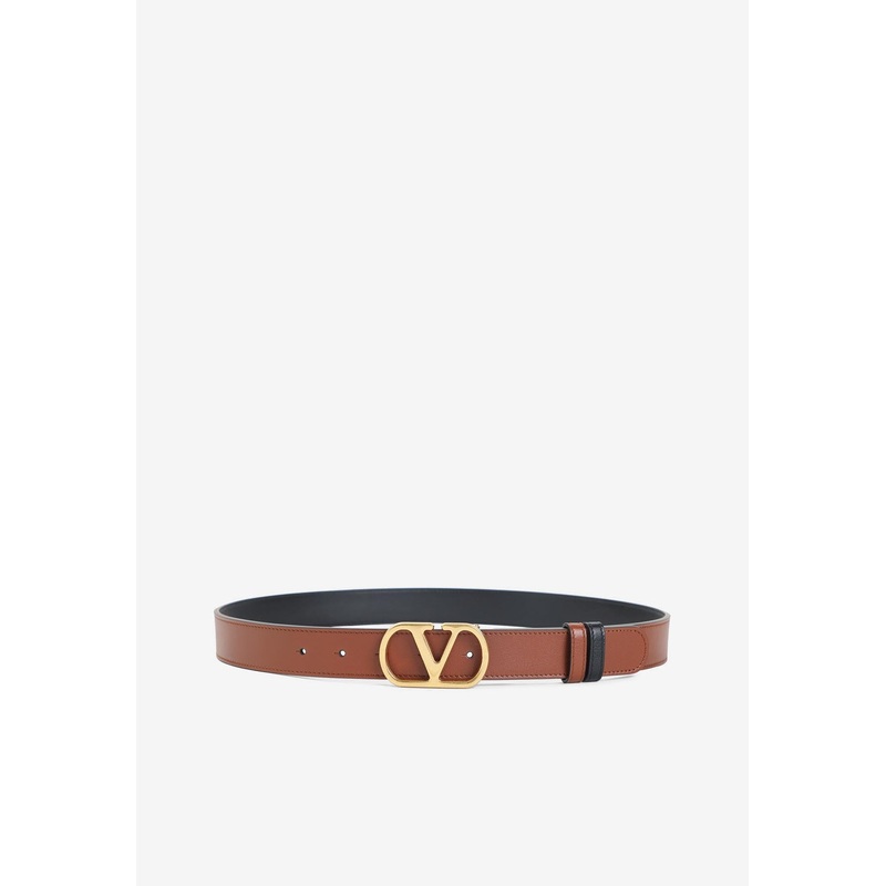 VLogo Reversible Leather Belt