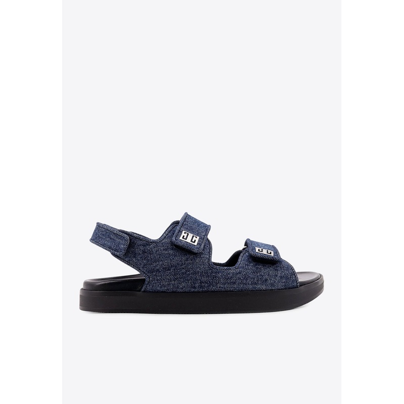 4G Logo Denim Sandals